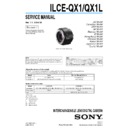 Sony ILCE-QX1, ILCE-QX1L Service Manual