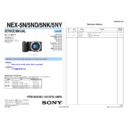 Sony NEX-5N, NEX-5ND, NEX-5NK, NEX-5NY (serv.man2) Service Manual