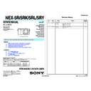 Sony NEX-5R, NEX-5RK, NEX-5RL, NEX-5RY (serv.man2) Service Manual
