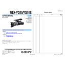 Sony NEX-VG10, NEX-VG10E (serv.man2) Service Manual