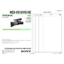 Sony NEX-VG10, NEX-VG10E Service Manual