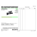 Sony NEX-VG20, NEX-VG20E, NEX-VG20EH, NEX-VG20H Service Manual