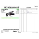 Sony NEX-VG900, NEX-VG900E Service Manual