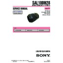 Sony SAL100M28 (serv.man2) Service Manual