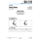 Sony SAL1118 (serv.man4) Service Manual