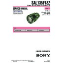 Sony SAL135F18Z (serv.man2) Service Manual