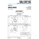 Sony SAL135F18Z (serv.man3) Service Manual