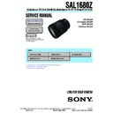 Sony SAL1680Z Service Manual