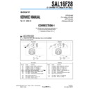 Sony SAL16F28 (serv.man3) Service Manual