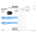 Sony SAL18135 Service Manual