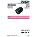 Sony SAL18200 Service Manual