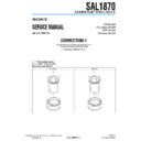 Sony SAL1870 (serv.man3) Service Manual