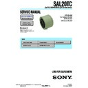Sony SAL20TC Service Manual