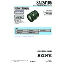 Sony SAL24105 Service Manual