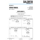Sony SAL28F28 (serv.man3) Service Manual