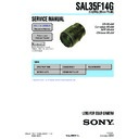 Sony SAL35F14G Service Manual