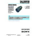 Sony SAL500F80 Service Manual