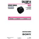 Sony SAL50F14 (serv.man2) Service Manual