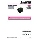 Sony SAL50M28 (serv.man2) Service Manual