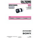 Sony SAL70200G (serv.man3) Service Manual