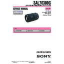 Sony SAL70300G (serv.man2) Service Manual
