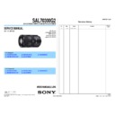Sony SAL70300G2 Service Manual