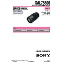 Sony SAL75300 (serv.man2) Service Manual