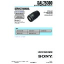 Sony SAL75300 Service Manual