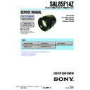 Sony SAL85F14Z Service Manual