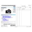 Sony SLT-A33, SLT-A33L, SLT-A33Y, SLT-A55, SLT-A55L, SLT-A55V, SLT-A55VL, SLT-A55VY Service Manual