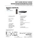 Sony BDP-BX150, BDP-BX350, BDP-BX550, BDP-S1500, BDP-S2500, BDP-S3500, BDP-S4500, BDP-S5500 Service Manual