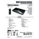bdp-bx620, bdp-s6200 service manual