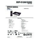 bdp-s1200, bdp-s4200 service manual