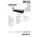 bdp-s1e service manual