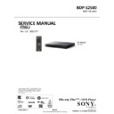 Sony BDP-S2500 Service Manual