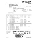 Sony BDP-S490, BDP-S590 Service Manual