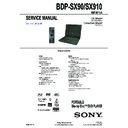 Sony BDP-SX910 Service Manual