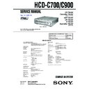 Sony DAV-C700, DAV-C900, HCD-C700, HCD-C900 Service Manual