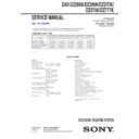 Sony DAV-DZ266K, DAV-DZ270K, DAV-DZ570K, DAV-DZ777K Service Manual
