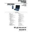 Sony DVP-FX811, DVP-FX811K, DVP-FX820, DVP-FX825 Service Manual