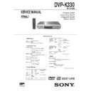 dvp-k330 service manual