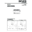 Sony DVP-K370 (serv.man3) Service Manual