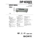 Sony DVP-NC555ES Service Manual