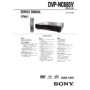 Sony DVP-NC685V Service Manual