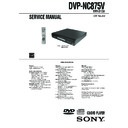 Sony DVP-NC875V Service Manual