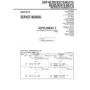Sony DVP-NS305, DVP-NS310, DVP-NS315, DVP-NS405, DVP-NS410, DVP-NS415 (serv.man2) Service Manual