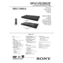 Sony DVP-NS318, DVP-NS328, DVP-NS628P Service Manual