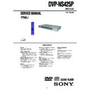 Sony DVP-NS425P Service Manual