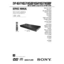 Sony DVP-NS47P, DVP-NS508P, DVP-NS57P, DVP-NS608P, DVP-NS64P, DVP-NS67P Service Manual