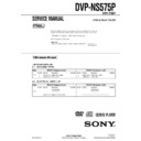 Sony DVP-NS507P, DVP-NS525P, DVP-NS575P, DVP-NS585P, HT-1900DP (serv.man2) Service Manual